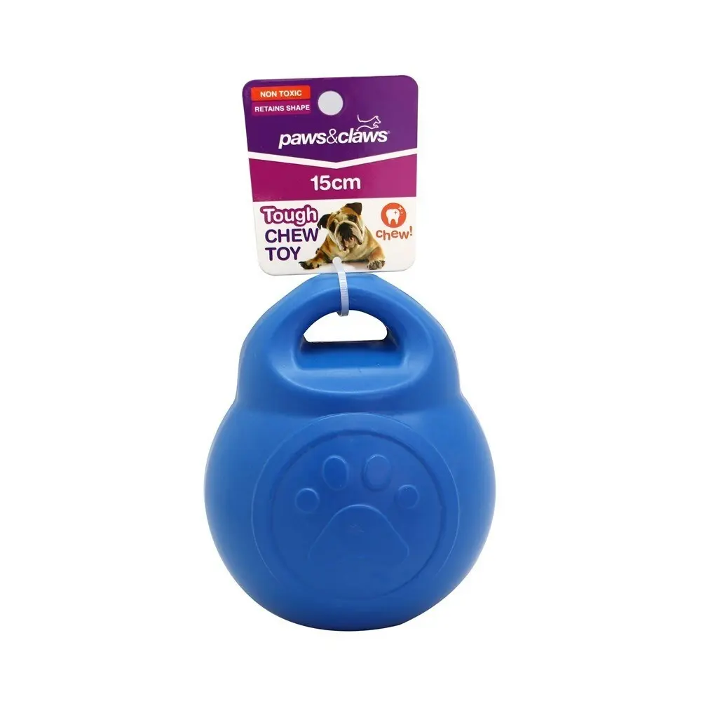 2x Paws & Claws Super Tuff 15cm Floater Ball Pet Dog/Puppy Tough Chew Toy Assrt.