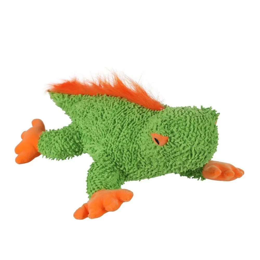 Paws And Claws 40cm Who Zoo Iguana Microfibre Plush/Soft Dog/Pet Toy w/ Squeaker