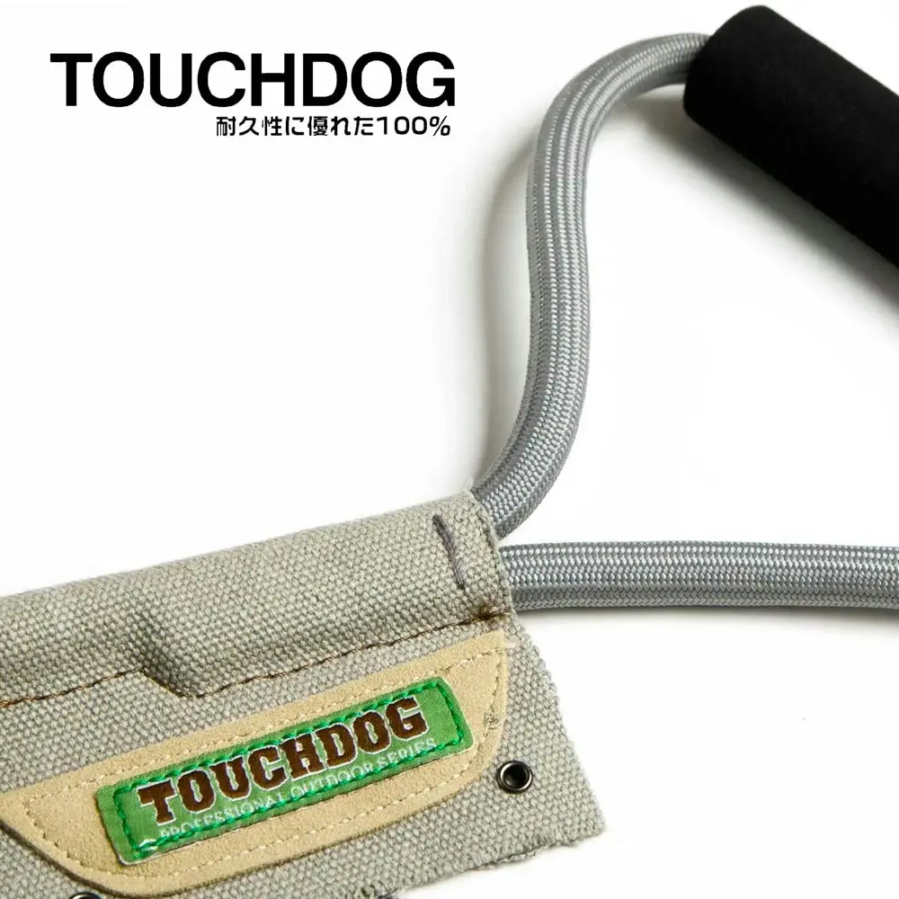 Touchdog Original Round Climbing 1.2m Rope Pet Dog Leash/Harness/Collar Grey L