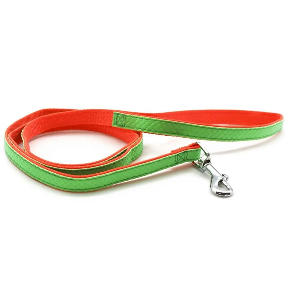 3x Paws & Claws Pet/Dog Adjustable 120cm Colourful P.U & Nylon Leash/Lead Assort