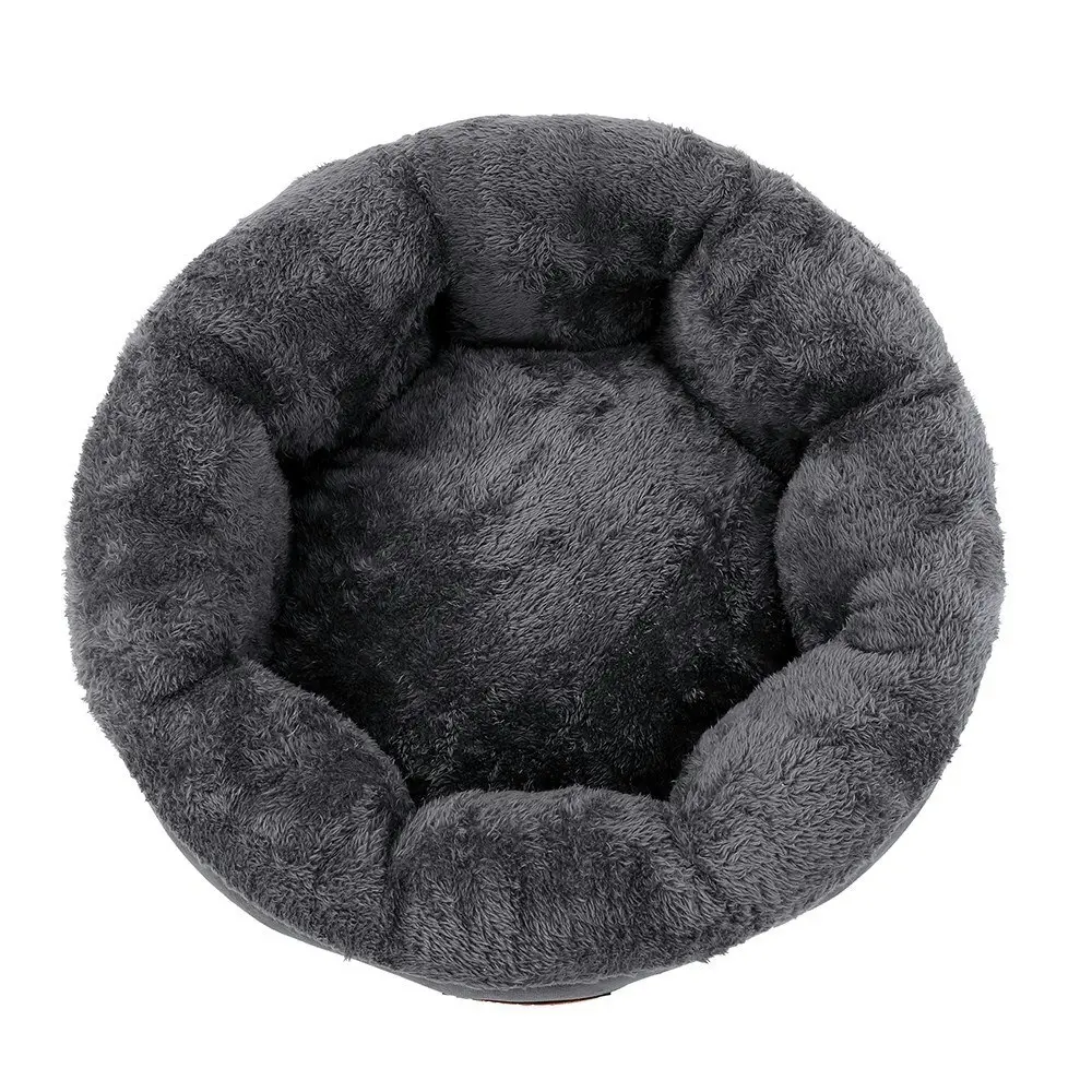 Paws & Claws Pet/Dog 48cm Moscow Snuggler Bed Comfort Lounger/Cushion Dark Grey