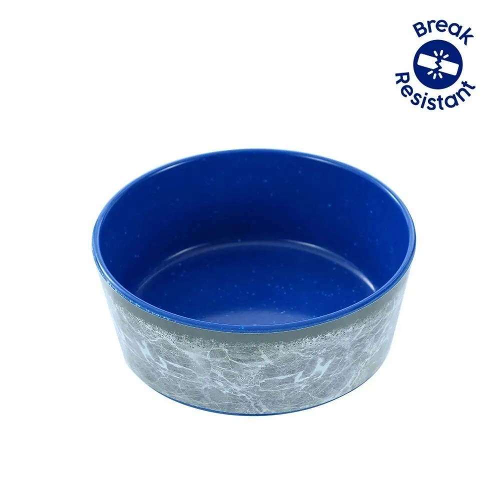 Paws & Claws Medium 14.5cm/500ml Tuff Stuff Pet/Dog Bowl Food/Dish Feeder Blue