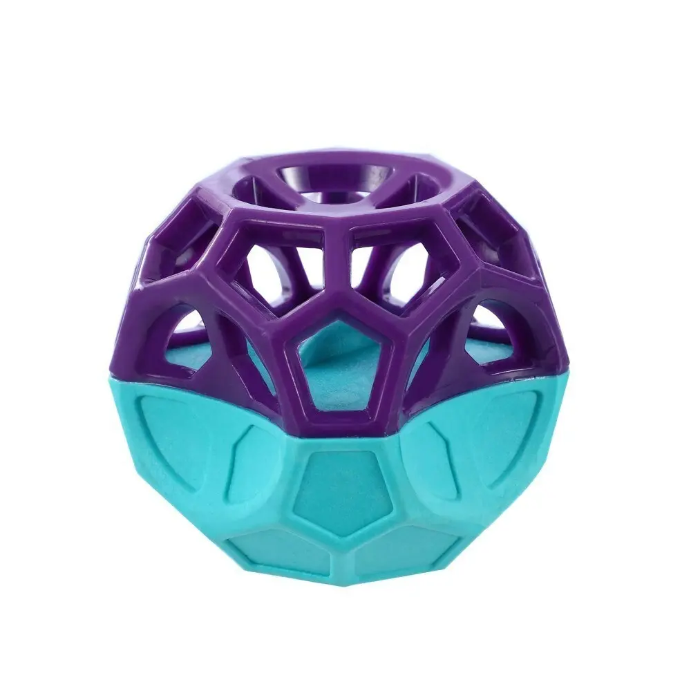 Paws & Claws Pet Dog 8.5cm Geo Floating TPR Cube Ball w/Squeaker Interactive Toy