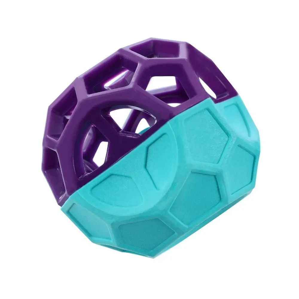 Paws & Claws Pet Dog 8.5cm Geo Floating TPR Cube Ball w/Squeaker Interactive Toy