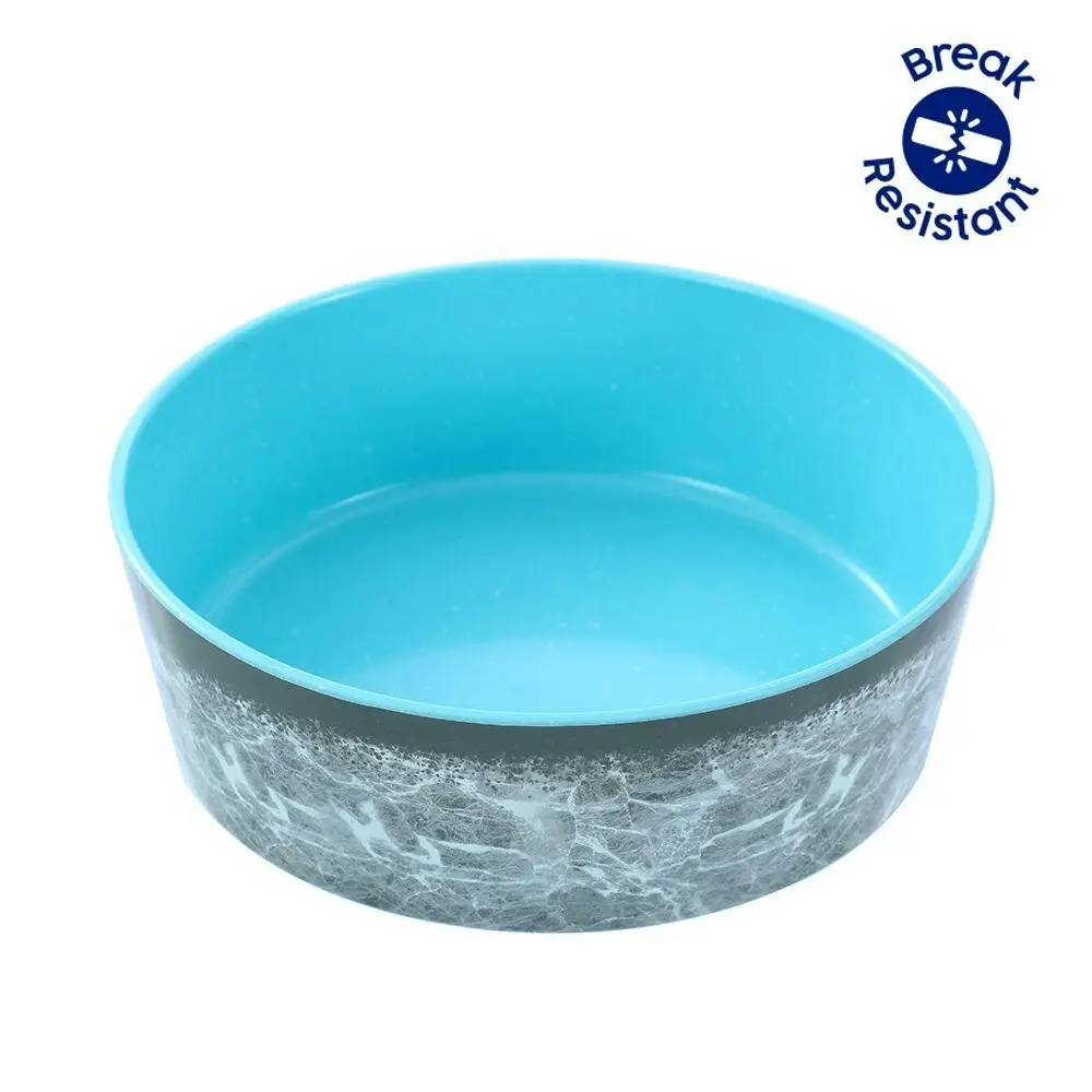 Paws & Claws Large 20.5cm/1.5L Tuff Stuff Pet/Dog Bowl Food/Dish Feeder Aqua