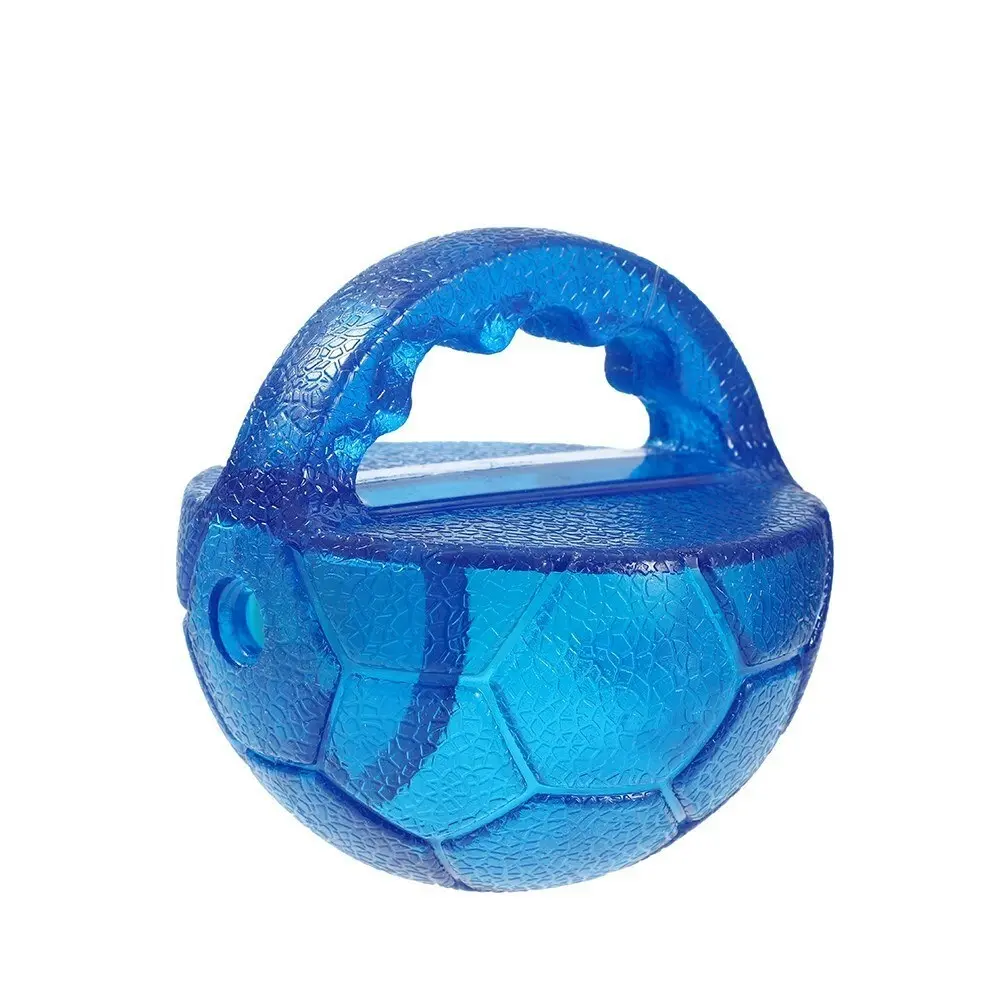 2x Paws & Claws Pet Dog 10cm TPR Rubber Giggle Throw Ball Training/Fetch Toy BLU