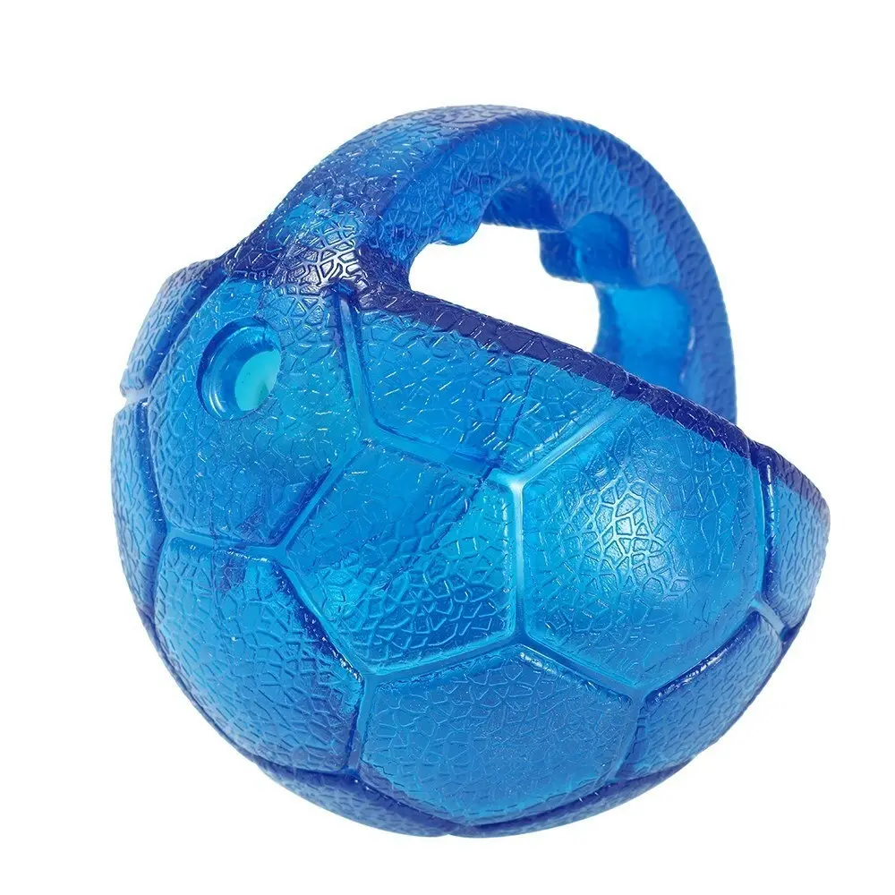 2x Paws & Claws Pet Dog 10cm TPR Rubber Giggle Throw Ball Training/Fetch Toy BLU