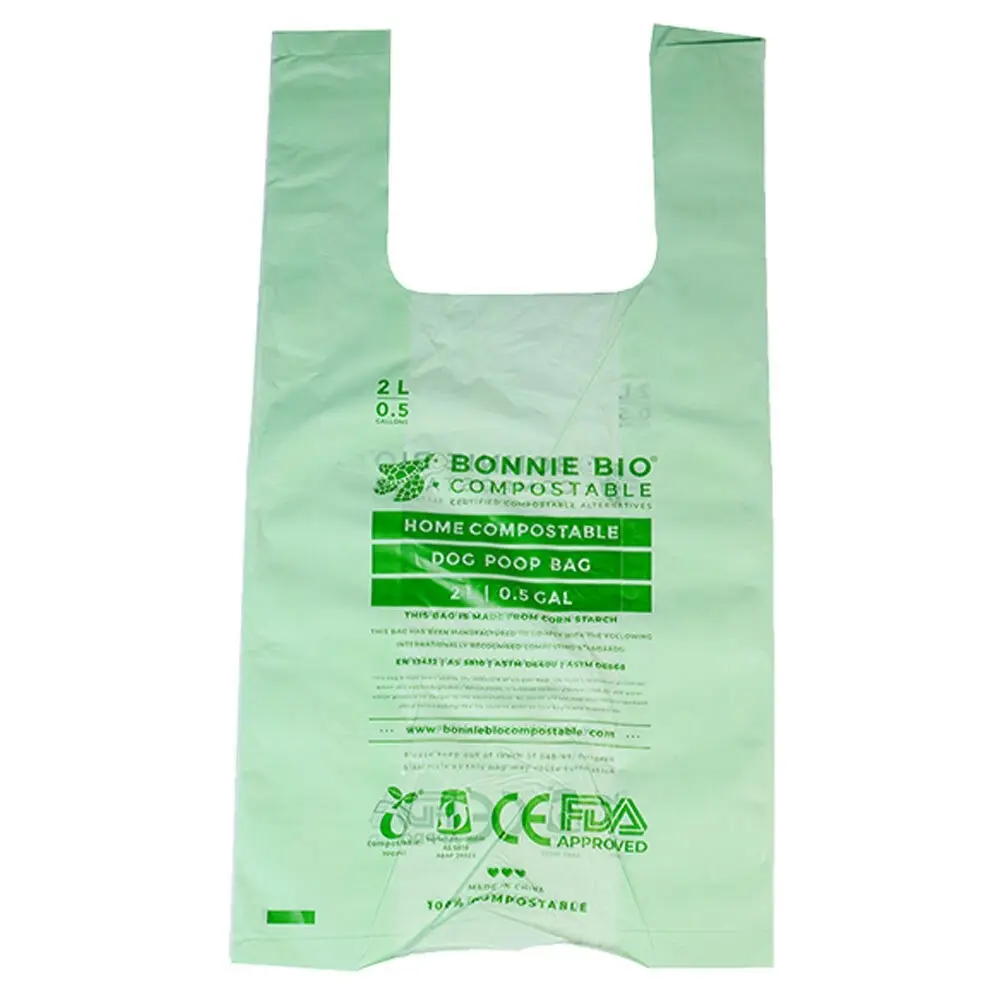 225PK Bonnie Bio Compostable 2L Dog Poop/Poo/Waste Clean Up Bags Green Eco