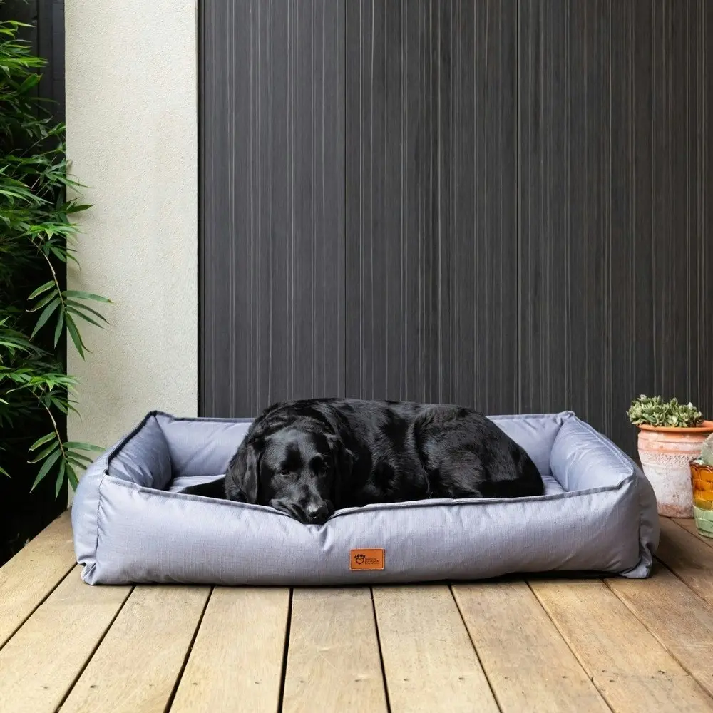 Superior Pet Goods 116cm Lounger Dog Bed Ortho Ripstop Sleep Cushion Large Grey