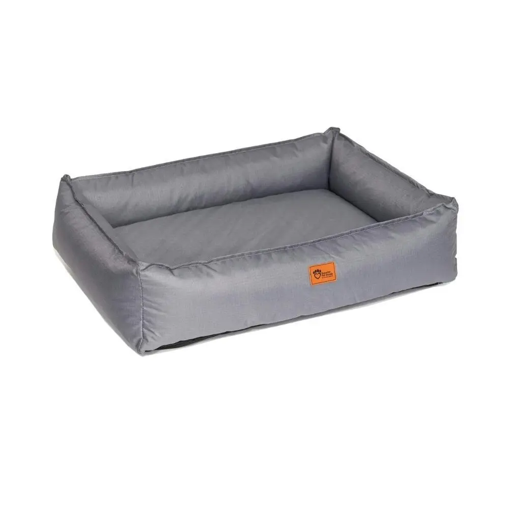 Superior Pet Goods 116cm Lounger Dog Bed Ortho Ripstop Sleep Cushion Large Grey