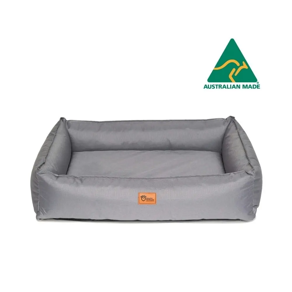 Superior Pet Goods 116cm Lounger Dog Bed Ortho Ripstop Sleep Cushion Large Grey