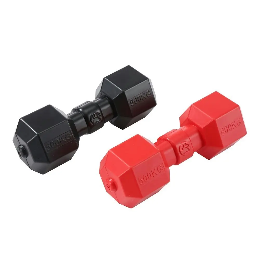 2x Paws & Claws 19.5cm Heavy Duty TPR Pet Jumbo Dumbbell Play/Chew Toy Assorted