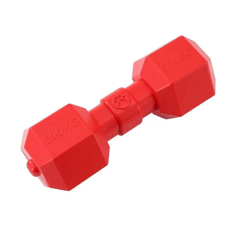 2x Paws & Claws 19.5cm Heavy Duty TPR Pet Jumbo Dumbbell Play/Chew Toy Assorted