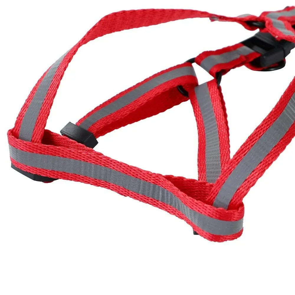 3x Paws & Claws 35-50cm Adjustable Pet Small Dog Reflective Harness Assorted