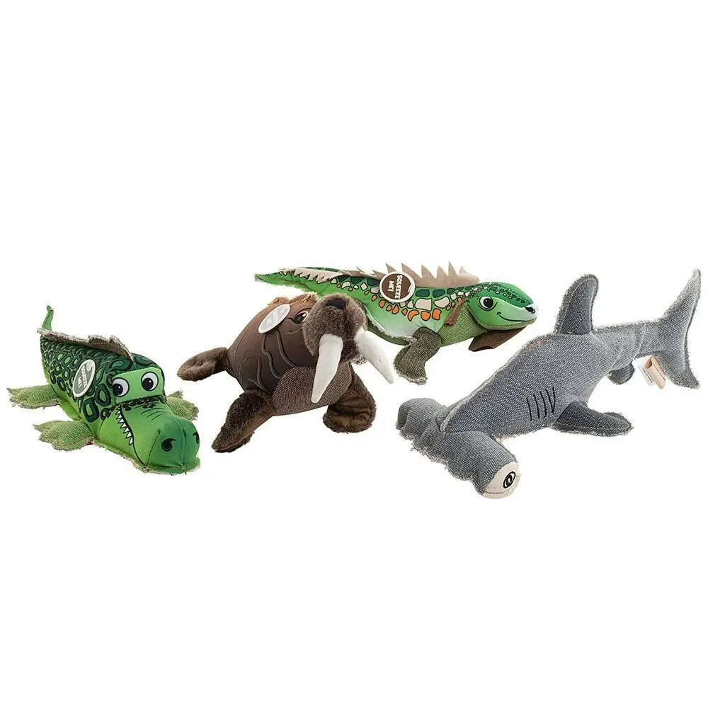 Paws & Claws 33cm Wild Water Animalz Dog/Pet Interactive Squeker Toy Assorted