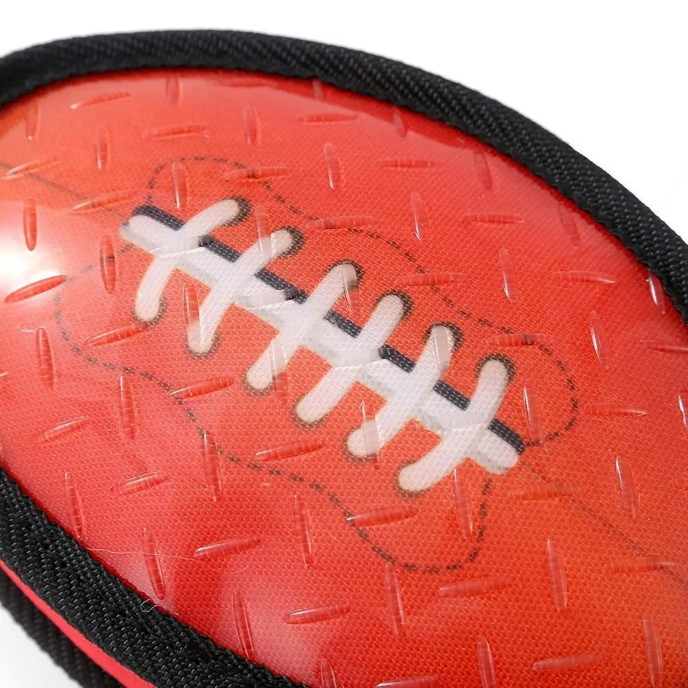 Paws & Claws 18cm Super Sports TPR Covered Oxford Football Pet Toy w/ Squeaker