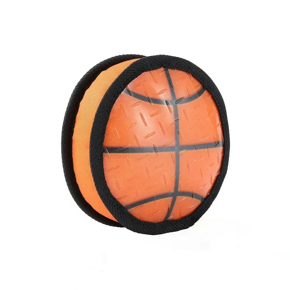 Paws & Claws 15cm Super Sports TPR Covered Oxford Basketball Pet Toy w/ Squeaker