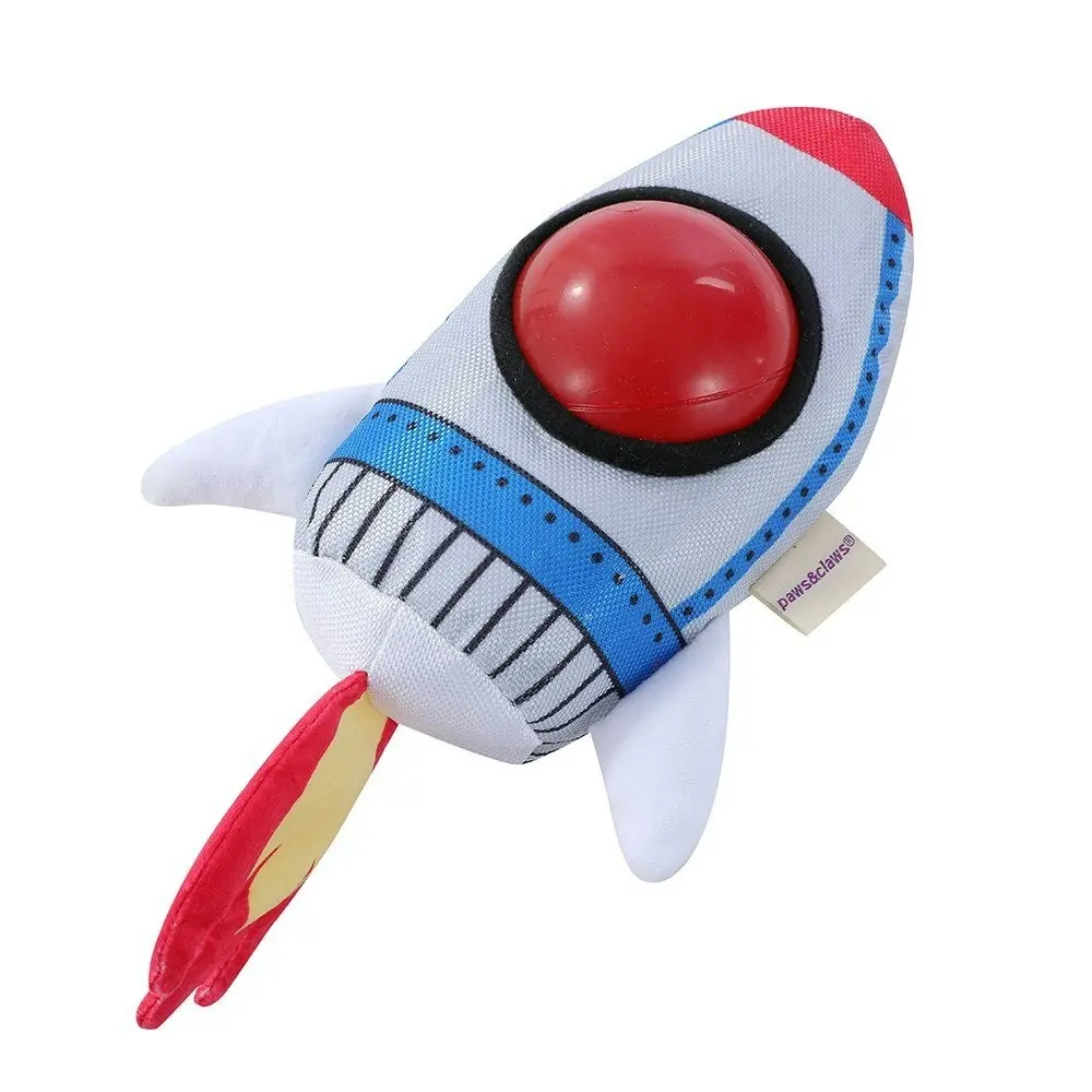 Paws & Claws 30cm Alien Invasion Pet Dog/Cat Interactive Play Toy Rocket Ship