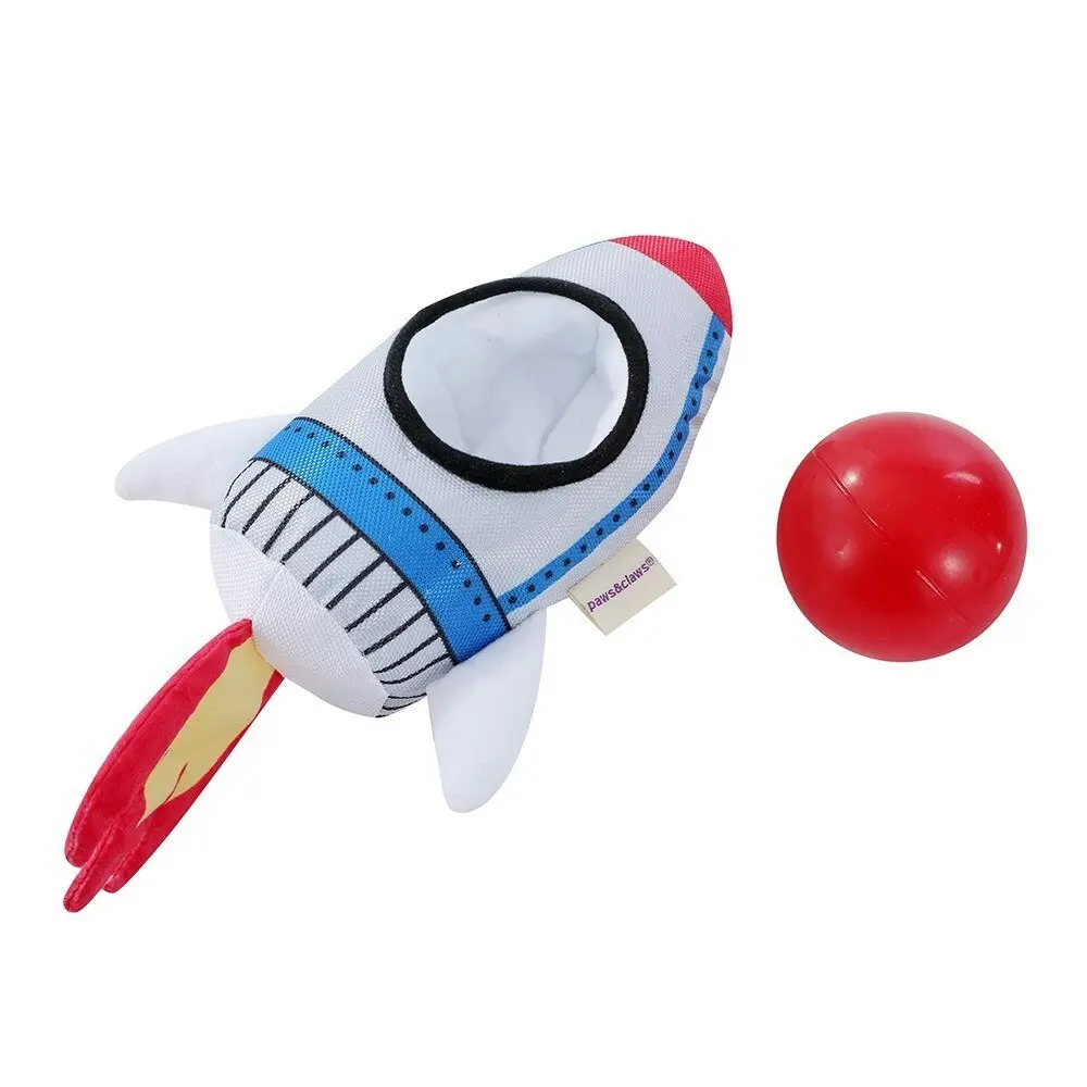 Paws & Claws 30cm Alien Invasion Pet Dog/Cat Interactive Play Toy Rocket Ship