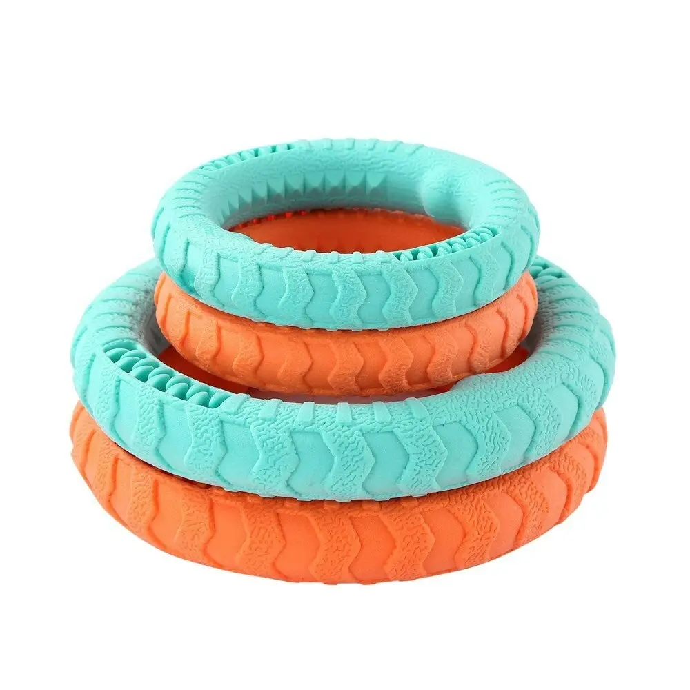 Paws & Claws 24cm Fetch N' Play Tugger/Bite/Chew Pet Dog Ring Play Toy Orange LG