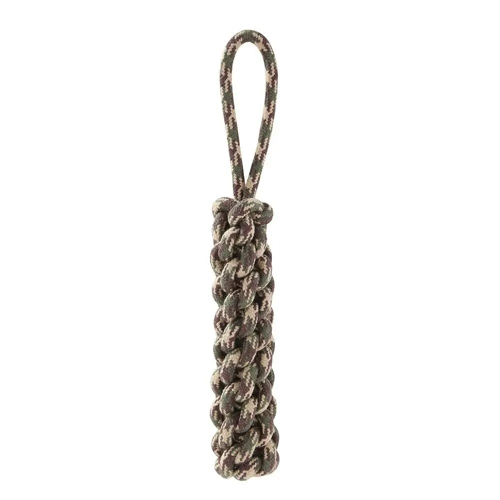 Paws & Claws Military 35x4cm Braided Tugger Pet Toy Play Chew/Bite Dog Assorted