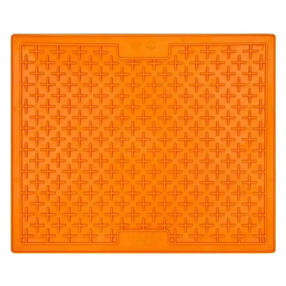 Lickimat Pet Dog XL Classic Buddy 20cm Feeding/Licking Mat Slow Feeder Orange