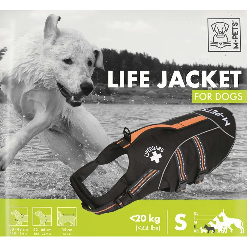 M-Pets Small 35cm Water Swimming Floatation Vest Safety Life Jacket Dogs To 20kg