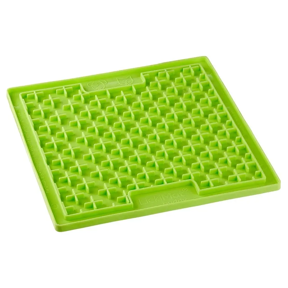 Lickimat Pet Dog/Cat Classic Buddy 20cm Feeding/Licking Mat Slow Feeder Green