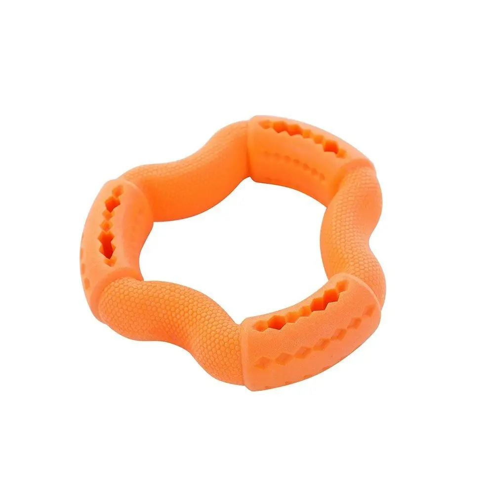 3x Paws & Claws 12.3x12.3x3.1cm Fetch N' Play Treat Ring Dog/Pet Rubber Toy ASST