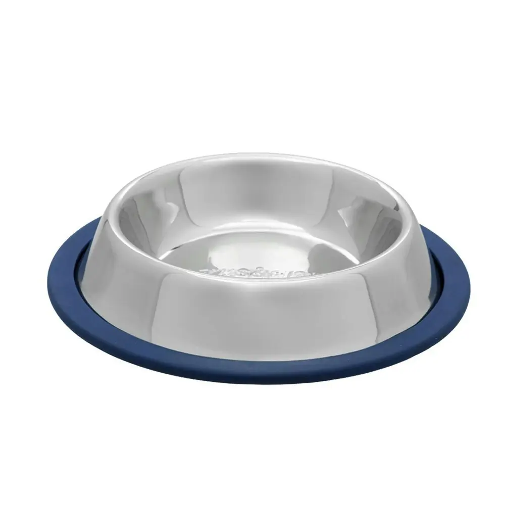 3PK Paws & Claws Cat/Dog 700ml/45cm Pet Bowl Stainless Steel Food Feeder Blue