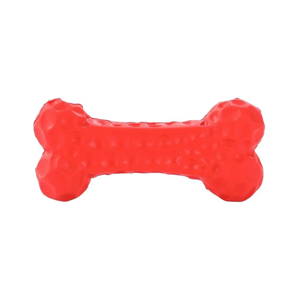 3x Paws And Claws 9.6x4.5x2.5cm Denta Chew Rubber Bone Dog/Pet Play Toy Assorted