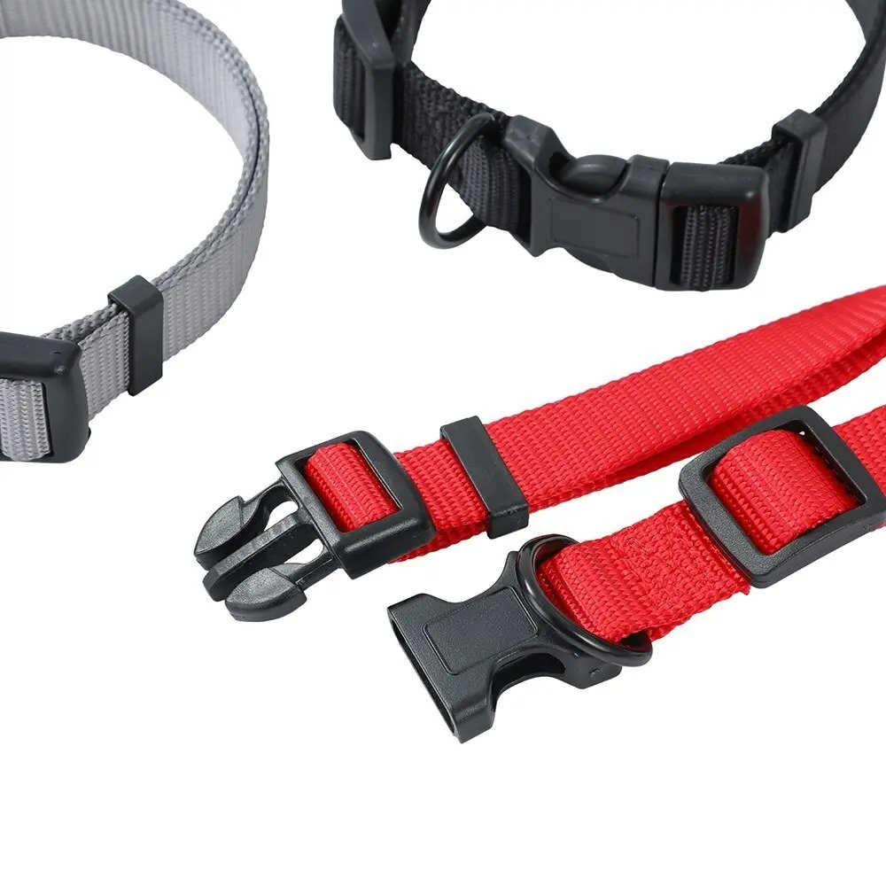 3x Paws & Claws Essentials Adjustable Pet Medium Dog Secure Neck Collar ASST