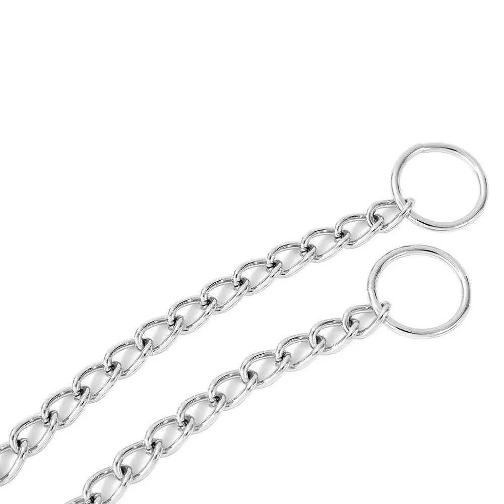 Paws & Claws 50cmx2mm Chain Pet Dog Neck Traning Collar Choker For Medium Dogs