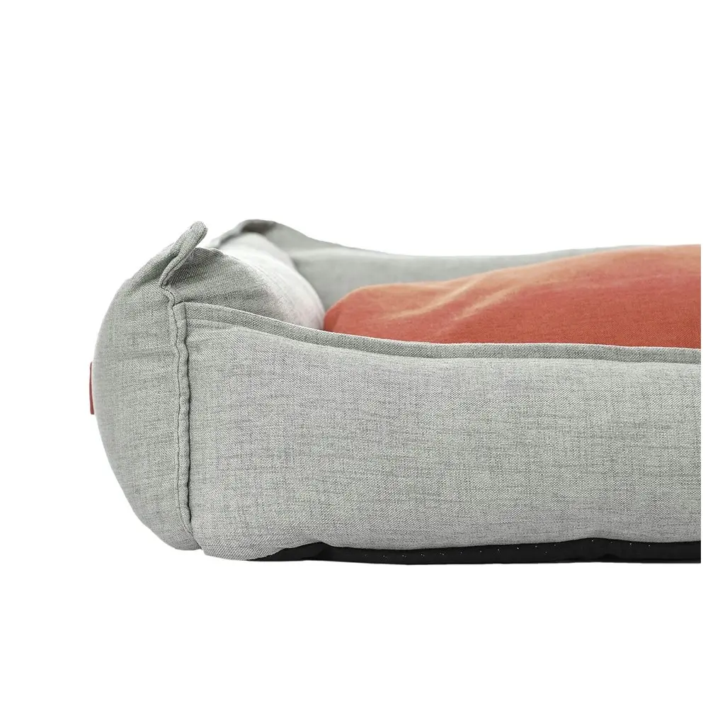 M-Pets Large 61 x 23 x 86 cm Moon Dog/Pet Bed Orange/Grey Anti Slip Soft/Comfy