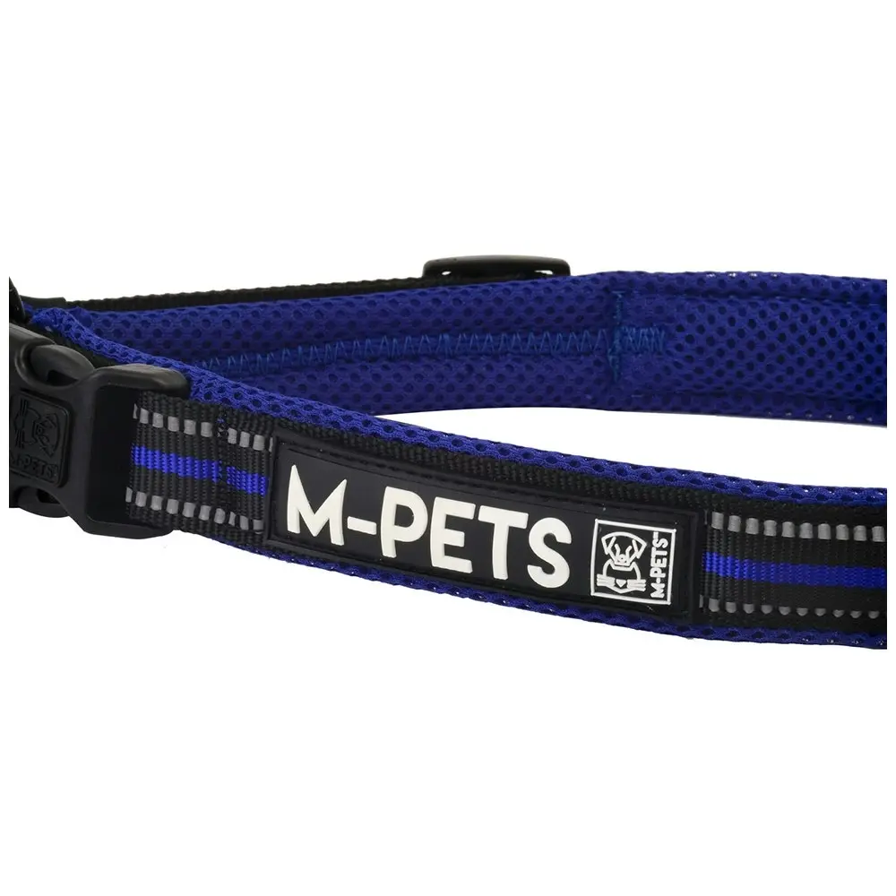 M-Pets Adjustable 75cm Hiking Soft Neck Pet/Dog Collar Secure Strap XL Blue