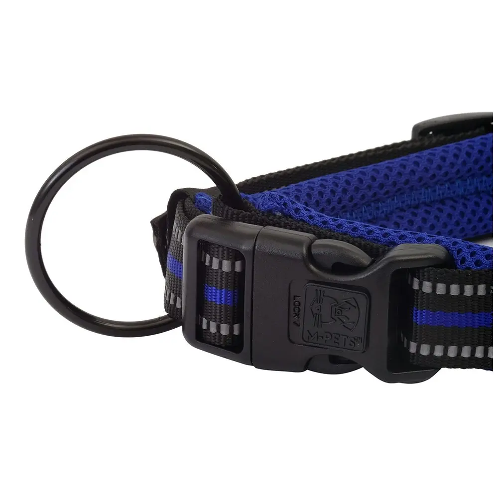 M-Pets Adjustable 75cm Hiking Soft Neck Pet/Dog Collar Secure Strap XL Blue