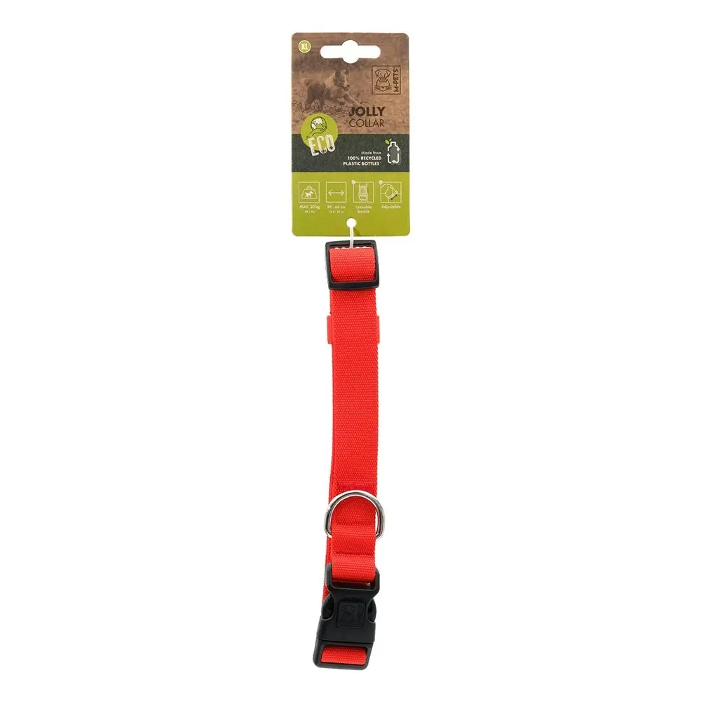 M-Pets Jolly 66cm XL Eco-Friendly Dog/Pet Adjustable Neck Collar Secure Strap RD