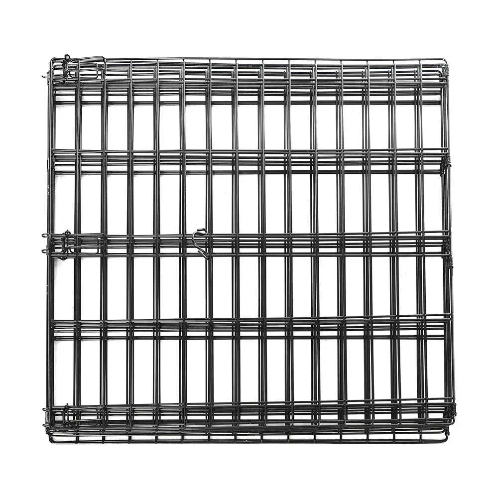 M-Pets Small 66cm Foldable Puppy/Pet Play Pen Dog Portable Metal Cage Fence BLK