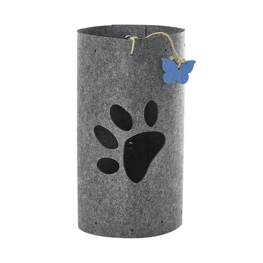 M-Pets Eco-Friendly 45cm Tunnel Pet/Dog/Cat Animal Play Fun Interactive Toy Grey