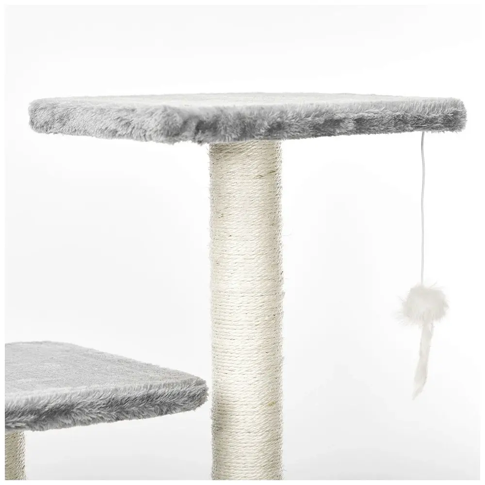 M-Pets 102cm Ranak Cat Tree Scratch Post Condo Tower Pet  Playground Grey/Beige