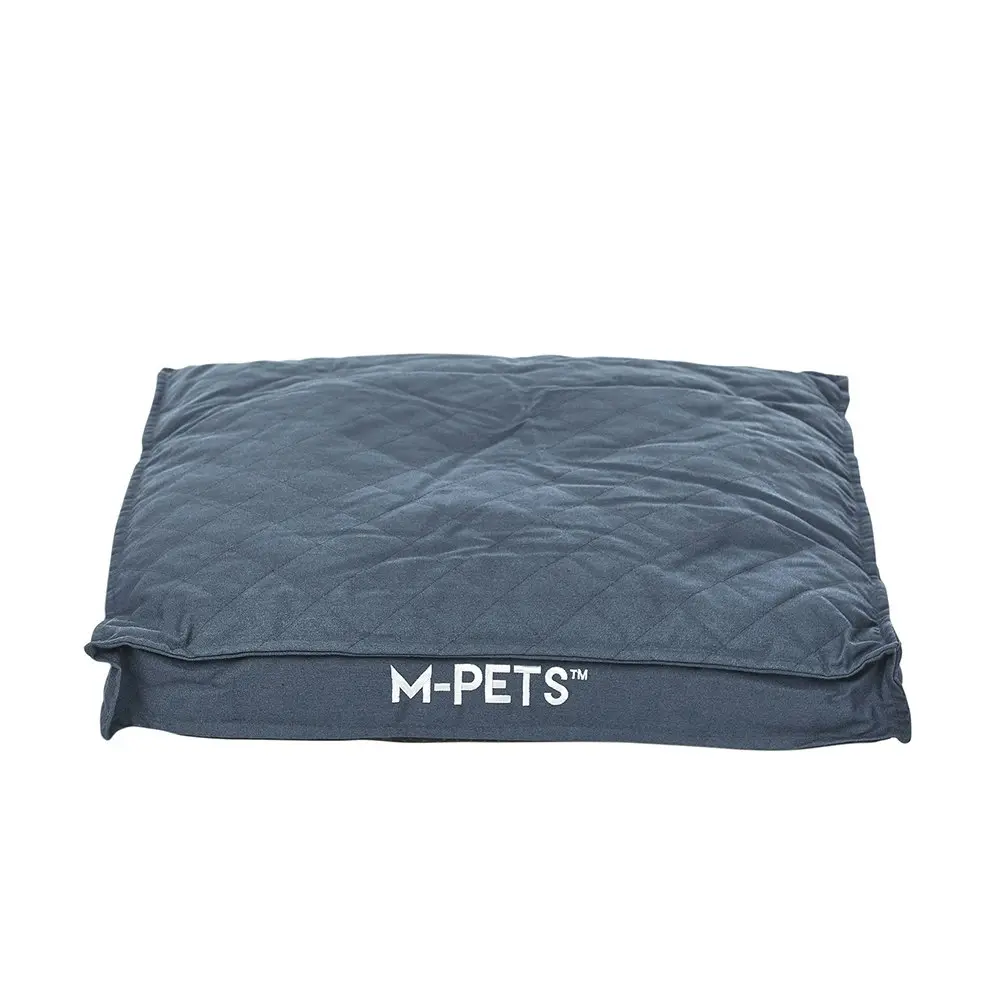 M-Pets Medium 68cm Eco-Friendly Pet/Dog Bed Non-Slip Square Sleep Cushion Blue