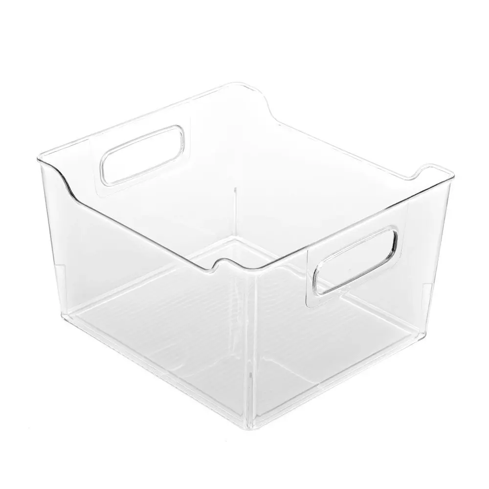 3x Boxsweden 25cm Crystal Home Kitchen Fridge Organiser Storage Container Asst.