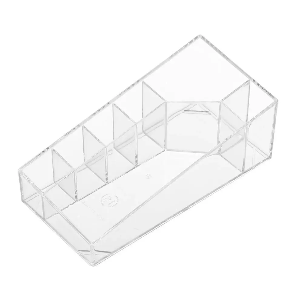 5PK Boxsweden Crystal 7 Section Micro Station Makeup/Cosmetics Organiser Clear