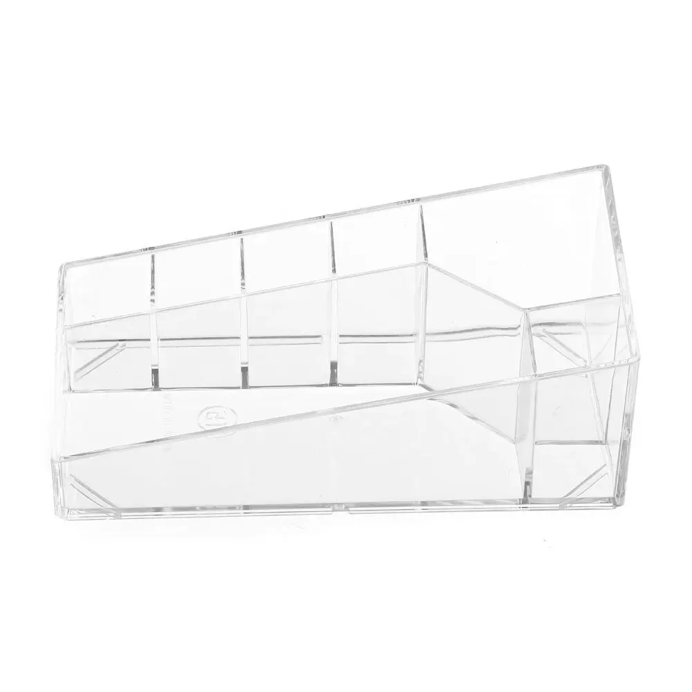 5PK Boxsweden Crystal 7 Section Micro Station Makeup/Cosmetics Organiser Clear