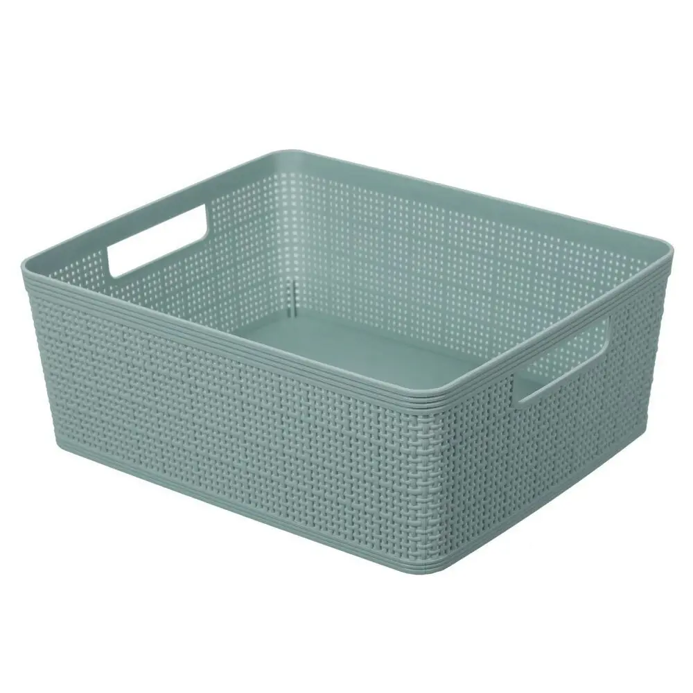 2PK Boxsweden 35.5cm Ivy Weave Basket Storage Organiser Container Large Assort