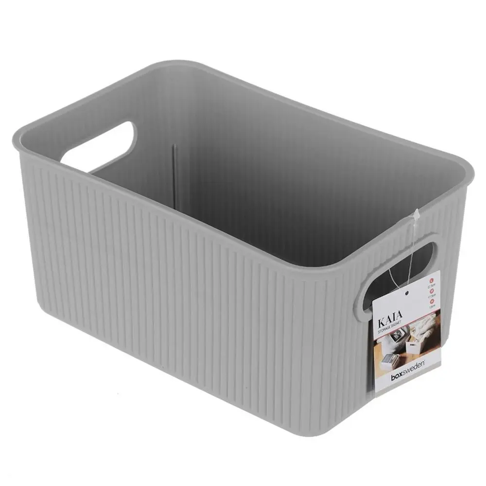 5x Boxsweden 27.5cm Kaia Storage Basket Organiser Container w/ Handles Assorted