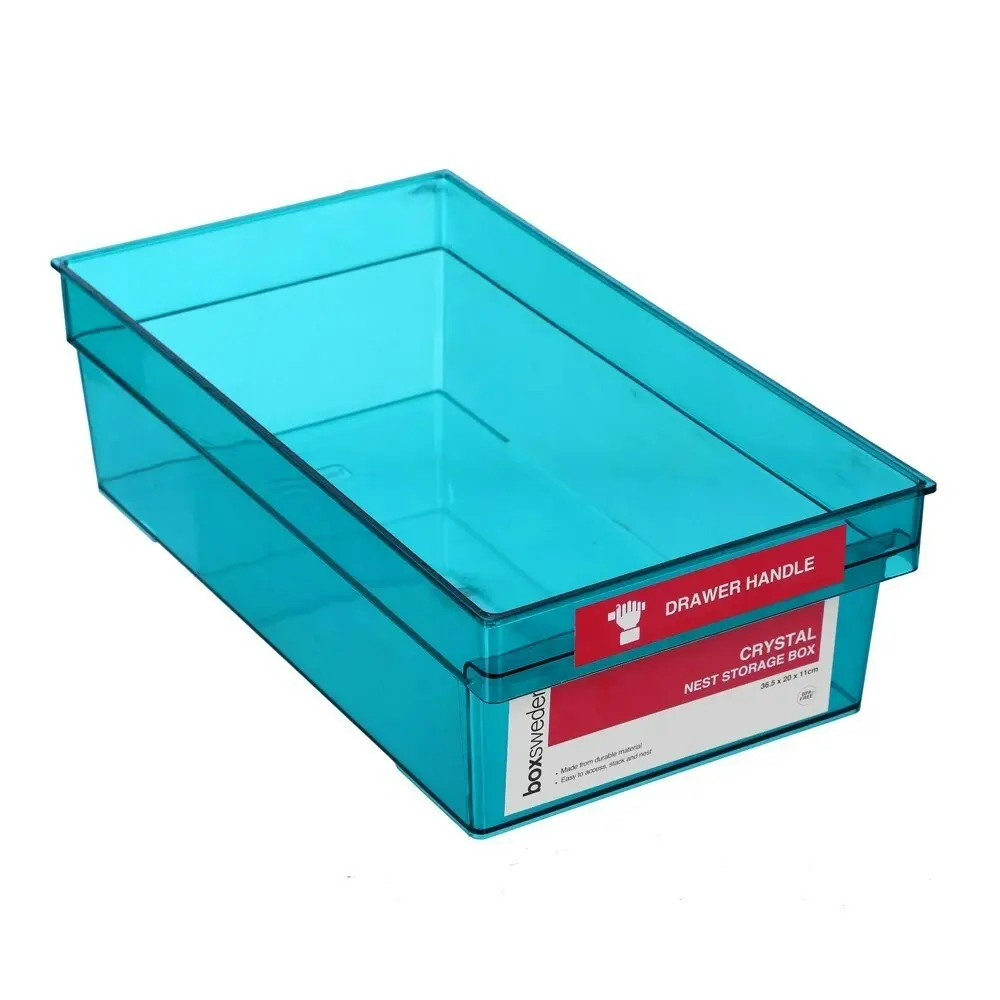 3x Boxsweden Crystal Nest Neo Storage Box 36.5x20cm Organiser Container Assort.