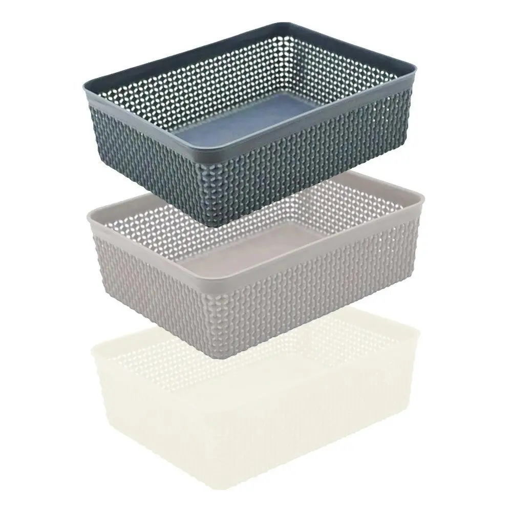 4x Boxsweden Boston Basket 23cm Home Cleaning Storage Container Holders Assort.