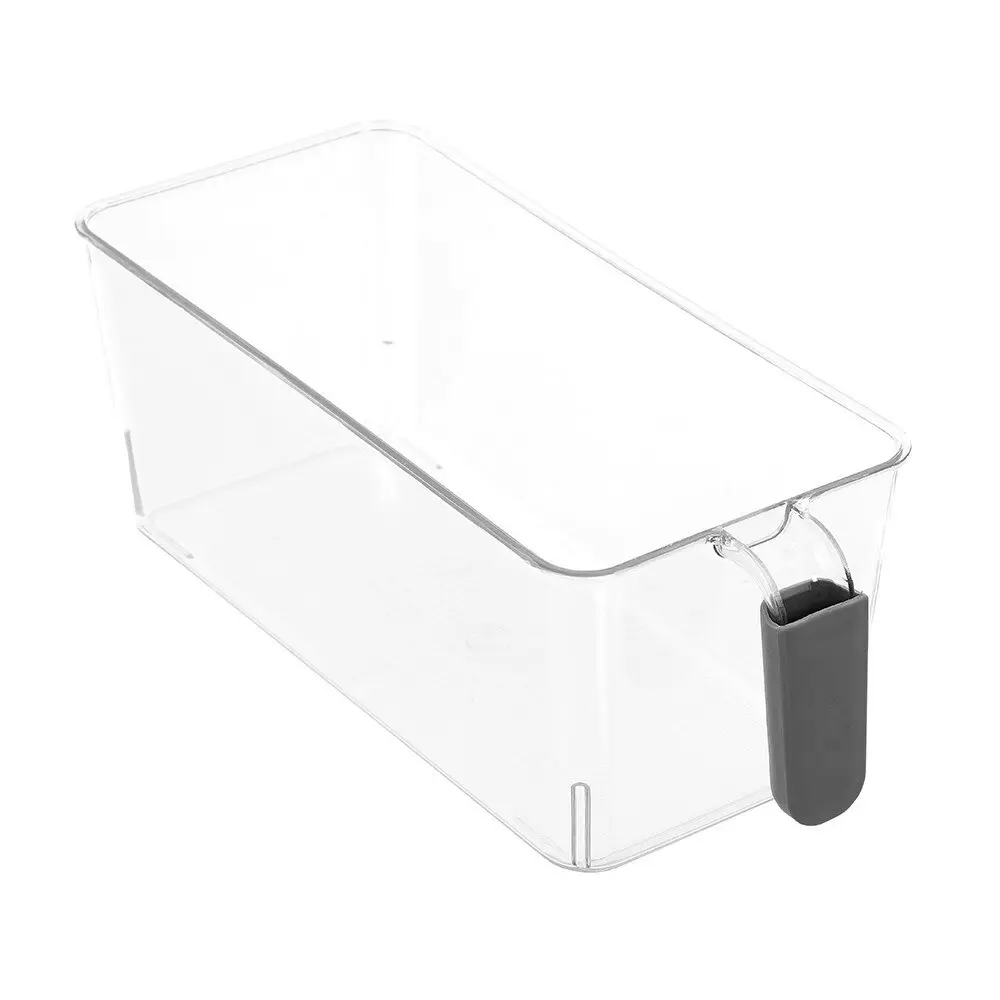 3x Boxsweden Crystal Drawer Basket Soft Grip Handle 30cm Home Storage Container