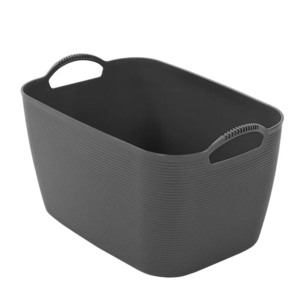 2x Boxsweden 35.5cm Flexible Storage Basket Container Organiser w/Handles L Asst